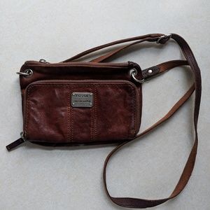 Fossil crossbody small leather purse